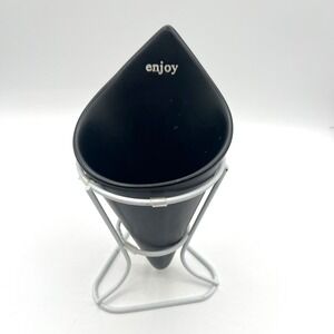 Signature‎ Housewares Ceramic French Fry Cone/Basket Holder With Stand